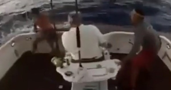 ΕΚΔΙΚΗΣΗ: Ψάρι πηδάει σε σκάφος και στέλνει τον ψαρά στη θάλασσα (video)