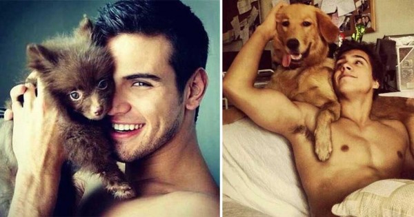 25 άντρες αγκαλιά με σκύλους, ένας συνδυασμός που καμία γυναίκα δε μπορεί να αντισταθεί (Εικόνες)